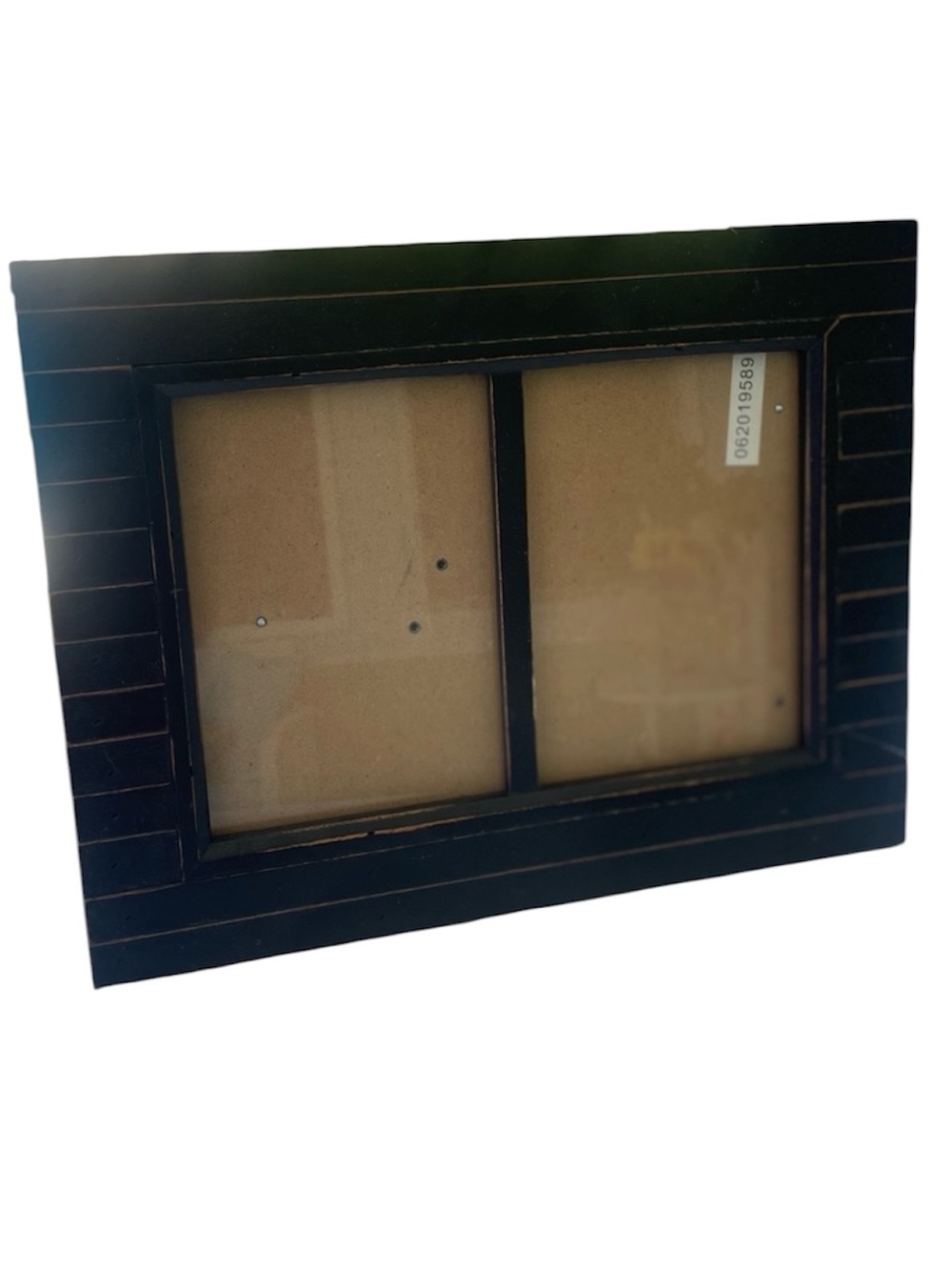 Rustic Double 5x7 Collage Picture Frame Dark Wood Farmhouse Decor
